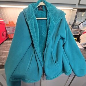 Faded Glory fleece jacket Teal